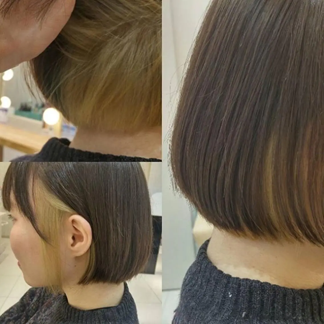 セミロング カラー パーマ ヘアアレンジ メンズ キッズ ネイル マツエク・マツパ カット ヘアカラー トリートメント premier modelsのヘアスタイル