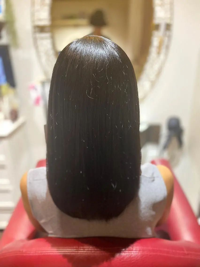 #ダメージレス 髪質改善カラーエステ　カット込の写真