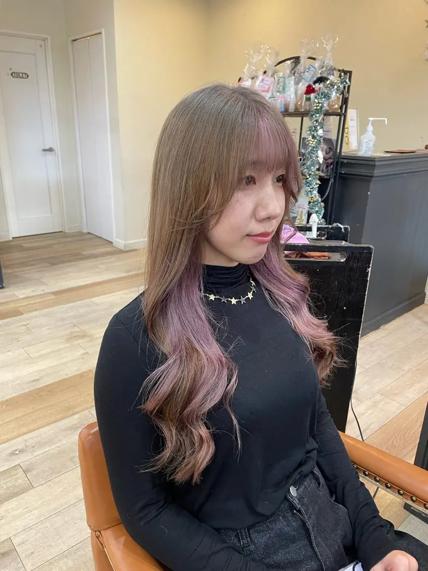 ロング 亀川蓮 Agu hairのヘアスタイル