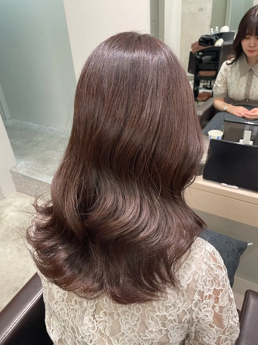 ミディアム 藤本 夢@yummekunのヘアスタイル