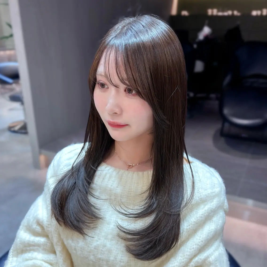 ロング カラー カット ヘアカラー 縮毛矯正 トリートメント 髪質改善/縮毛矯正/ 韓国レイヤー/矢野のヘアスタイル