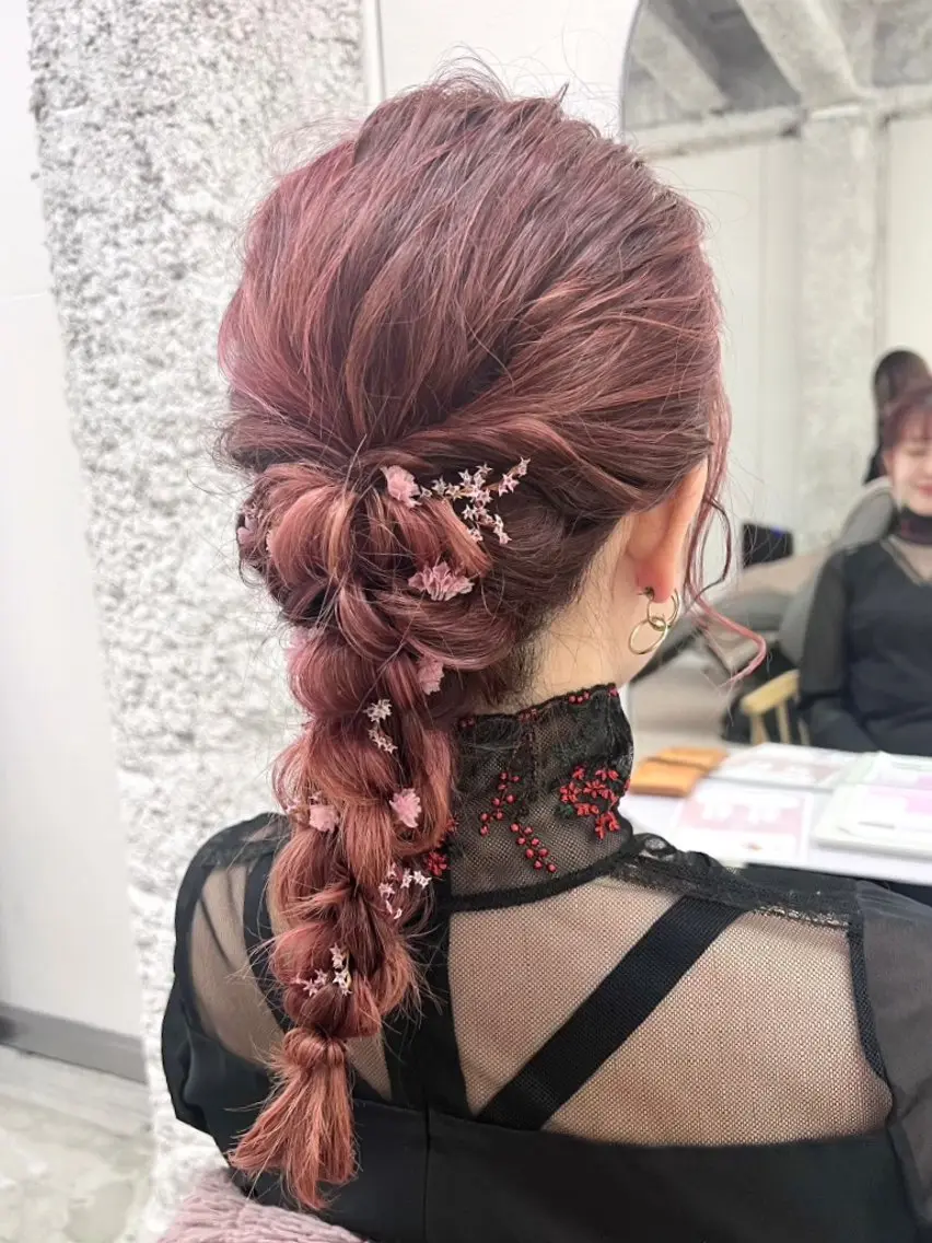 ヘアアレンジ 🌸花屋併設🌸石垣 友基のヘアスタイル