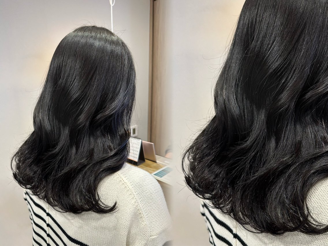 セミロング カット ヘアカラー トリートメント ヘッドスパ IROWどうもん店 /まゆなのヘアスタイル