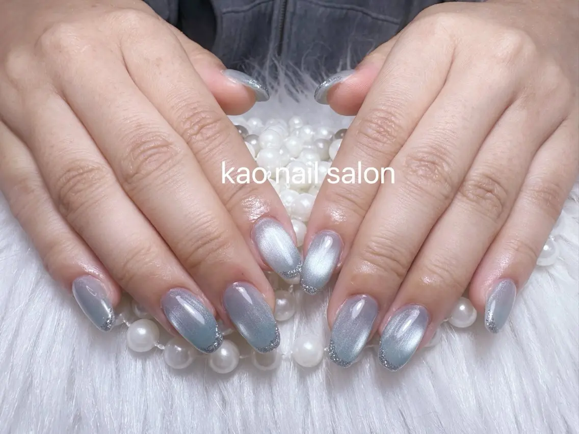 ネイル ハンドネイル kao nail マグネット/長さだしのネイルデザイン