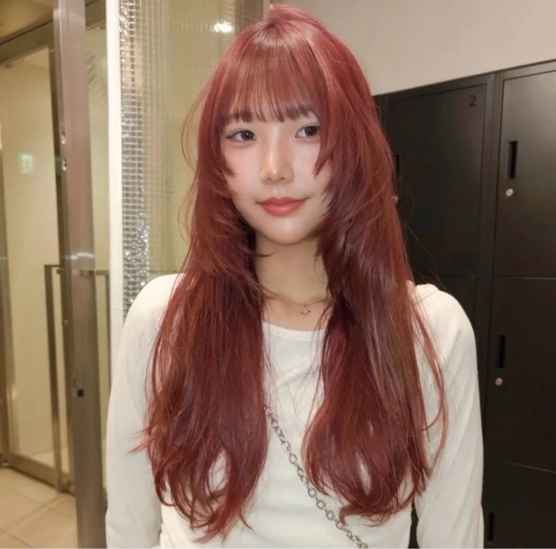 ロング ヘアカラー miu🪅縮毛矯正 モデル募集のヘアスタイル