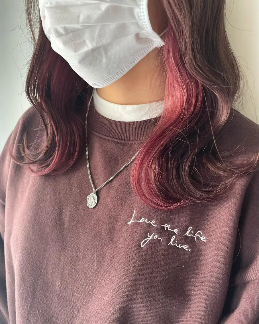 大人気！ブリーチを使用したインナーカラー🌷の写真