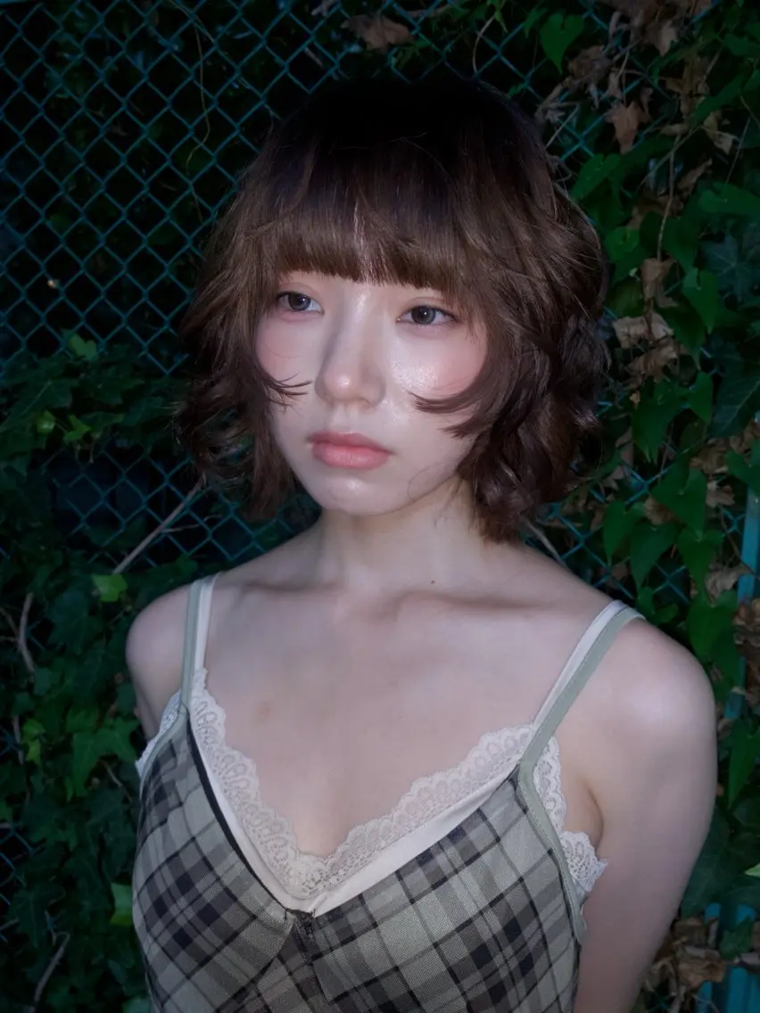 ミディアム カラー ヘアアレンジ ヘアカラー yiye shioriのヘアスタイル