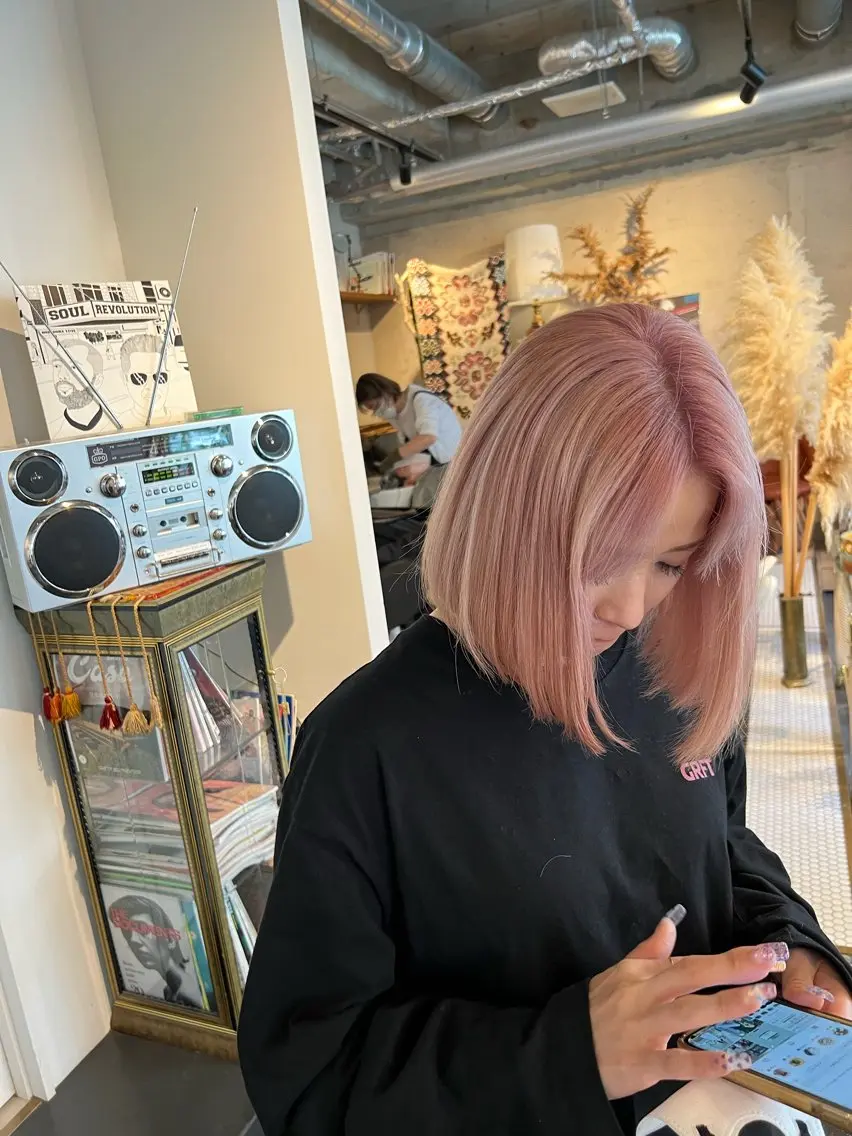 カラー ブリーチ ヘアカラー トリートメント SPUR シゲのヘアスタイル
