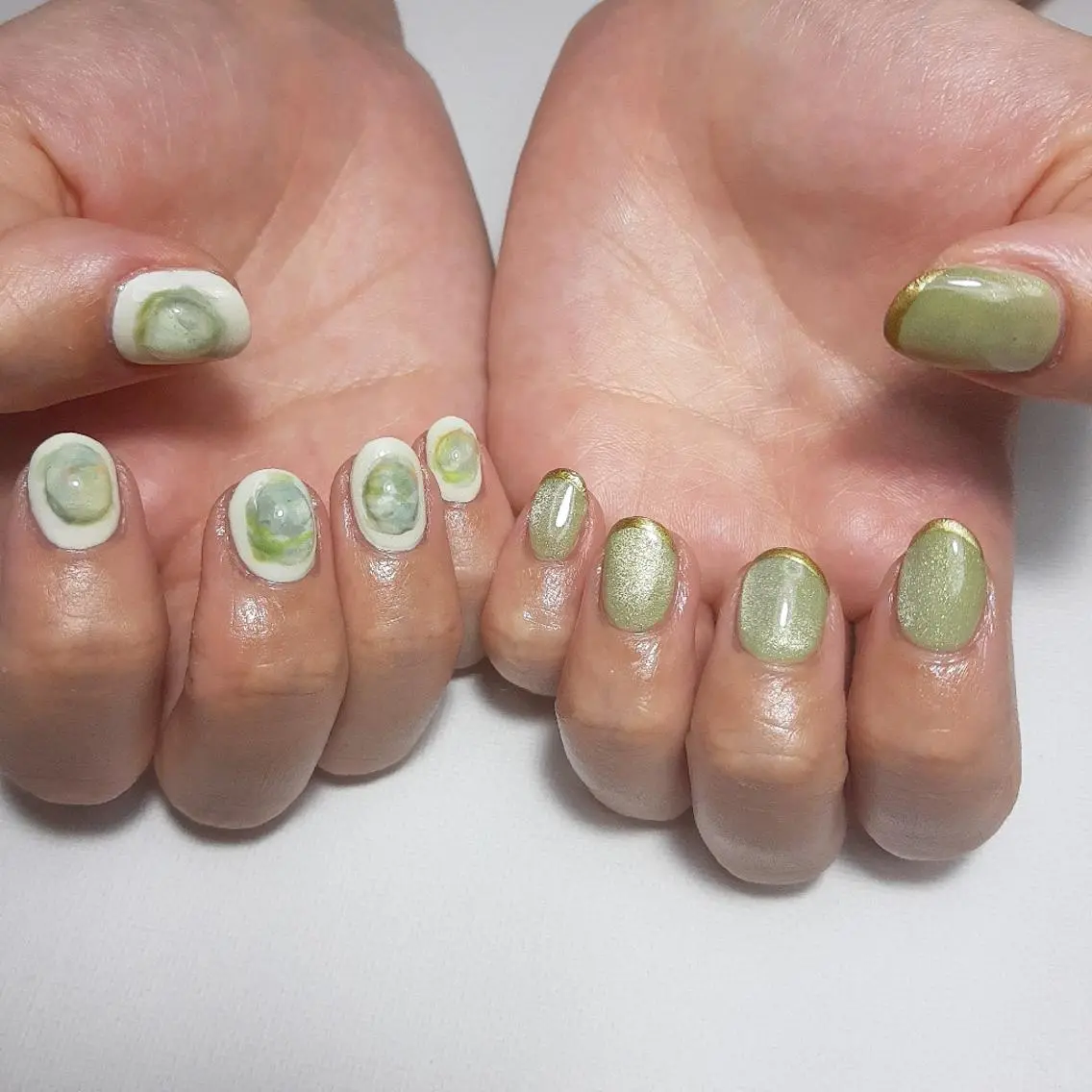 ネイル フレンチネイル ジェルネイル 持ち込み ショートネイル owlnail /持込みデザイン専門のネイルデザイン