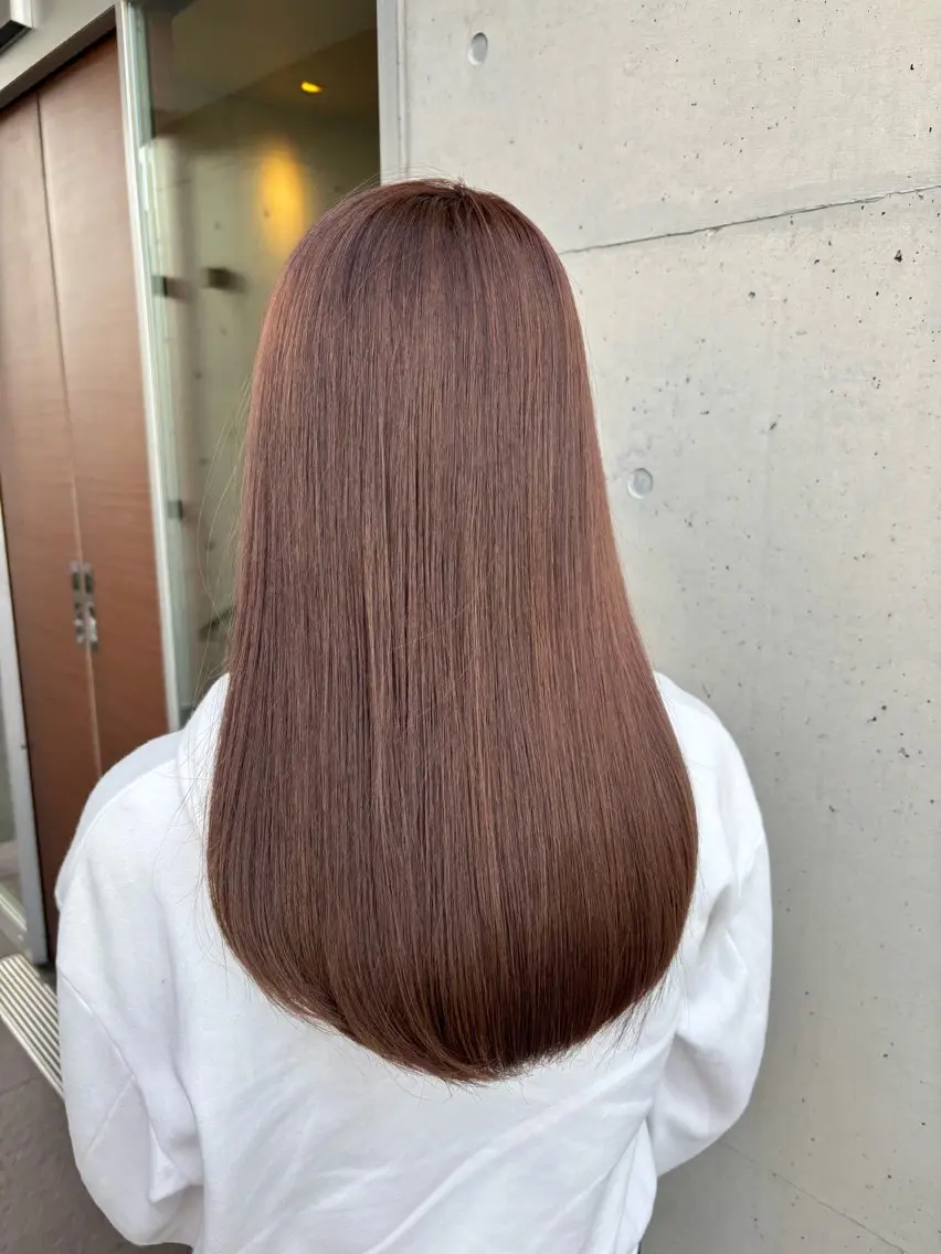 カラー カット 心美/ブリーチなし 透明感カラーのヘアスタイル