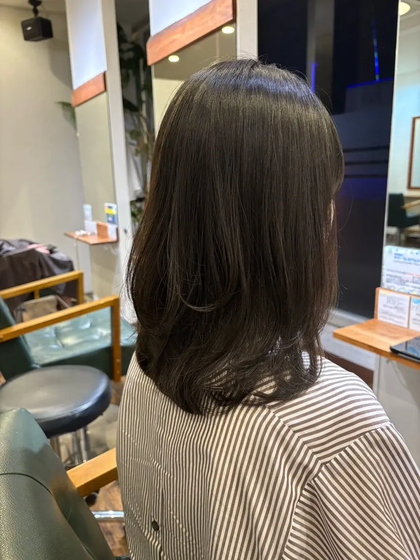 ミディアム MEGUMI 東加古川のヘアスタイル