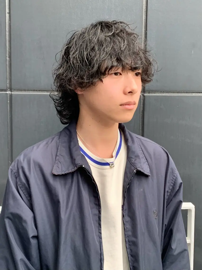パーマ メンズ カット パーマ 佐藤大翔🌐縮毛矯正 🌐メンズパーマのヘアスタイル
