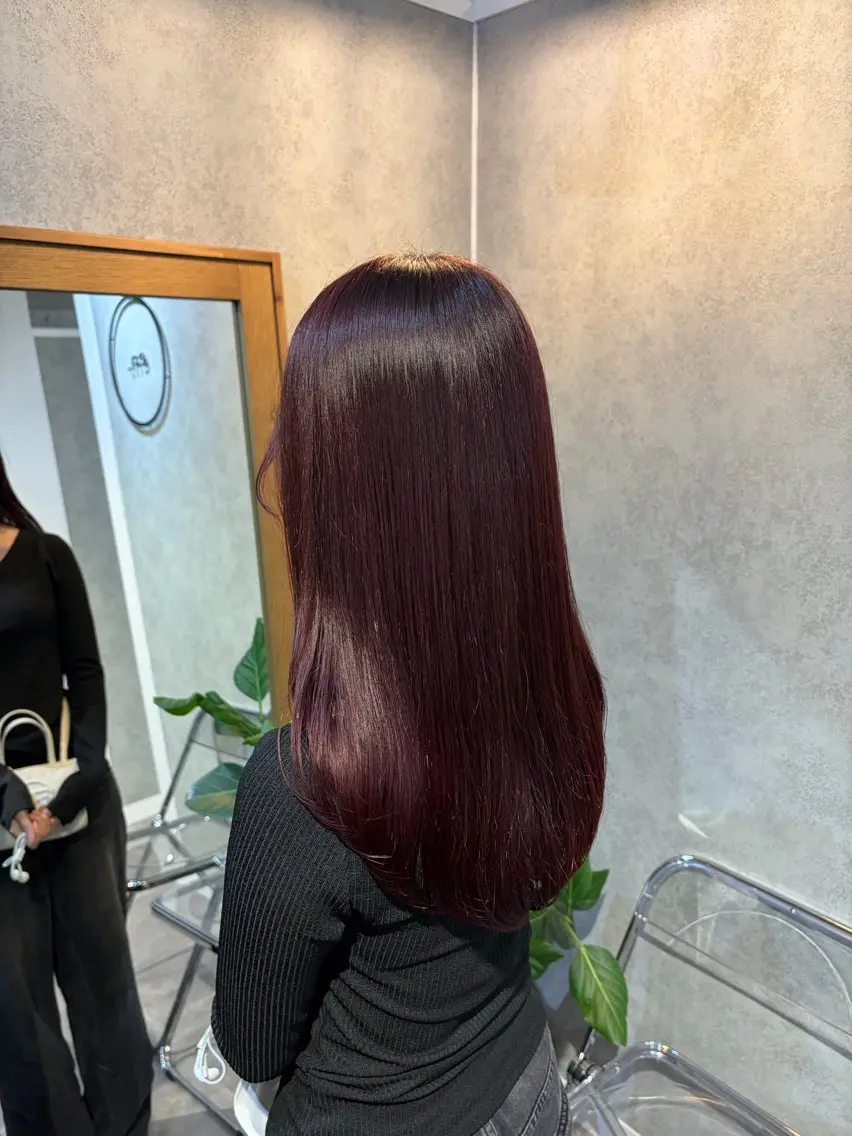 【ダメージ90%カット✨】前髪cut➕プレミアムケアカラー➕Aujua treatment💝の写真