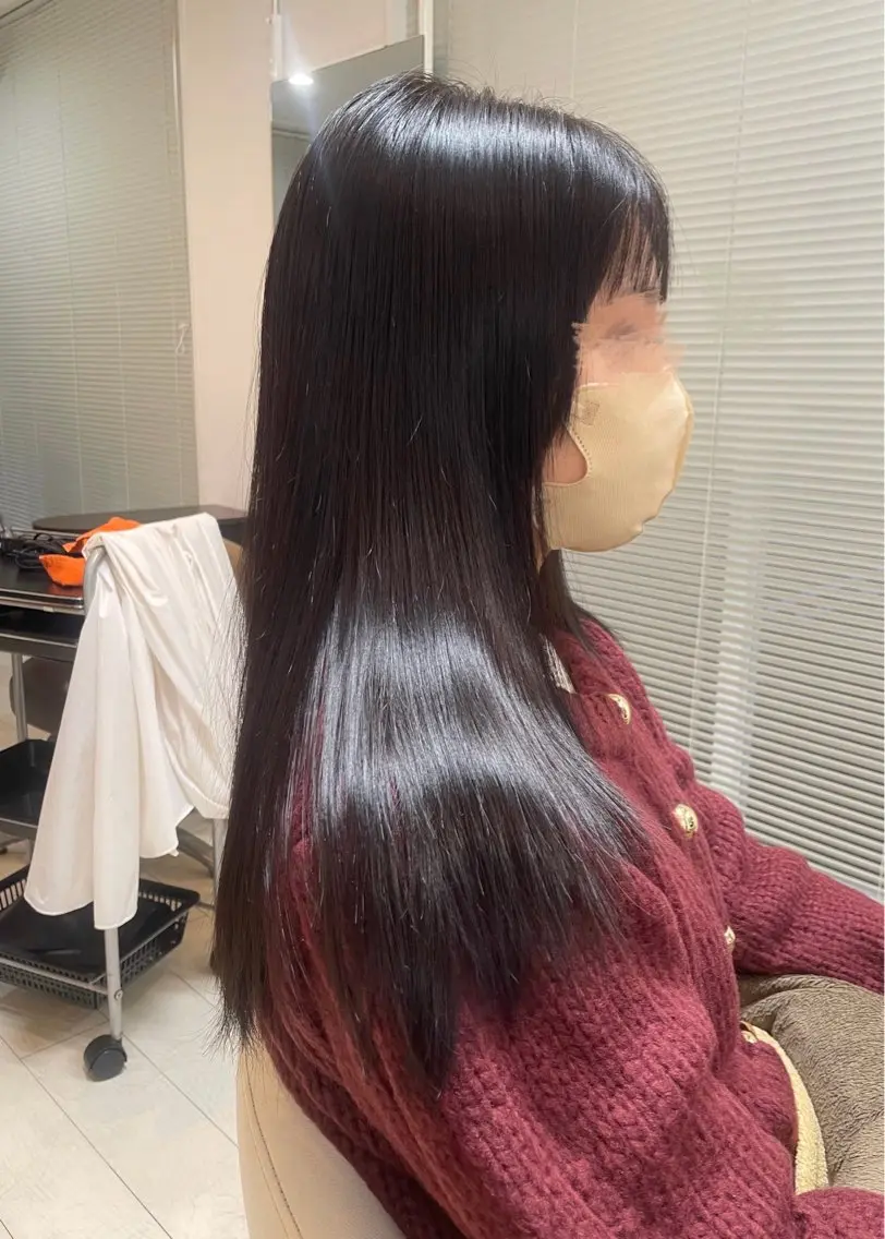 ロング レイヤーカット ロング アミーベル🧸🧡 本店✂️しおりのヘアスタイル