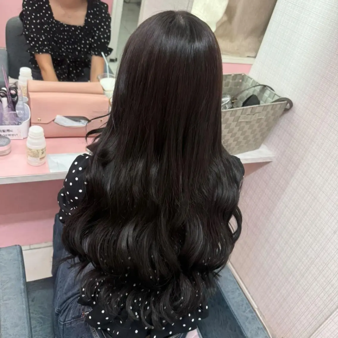 ロング シールエクステ エクステ ヨシンモリ season ゆみのヘアスタイル