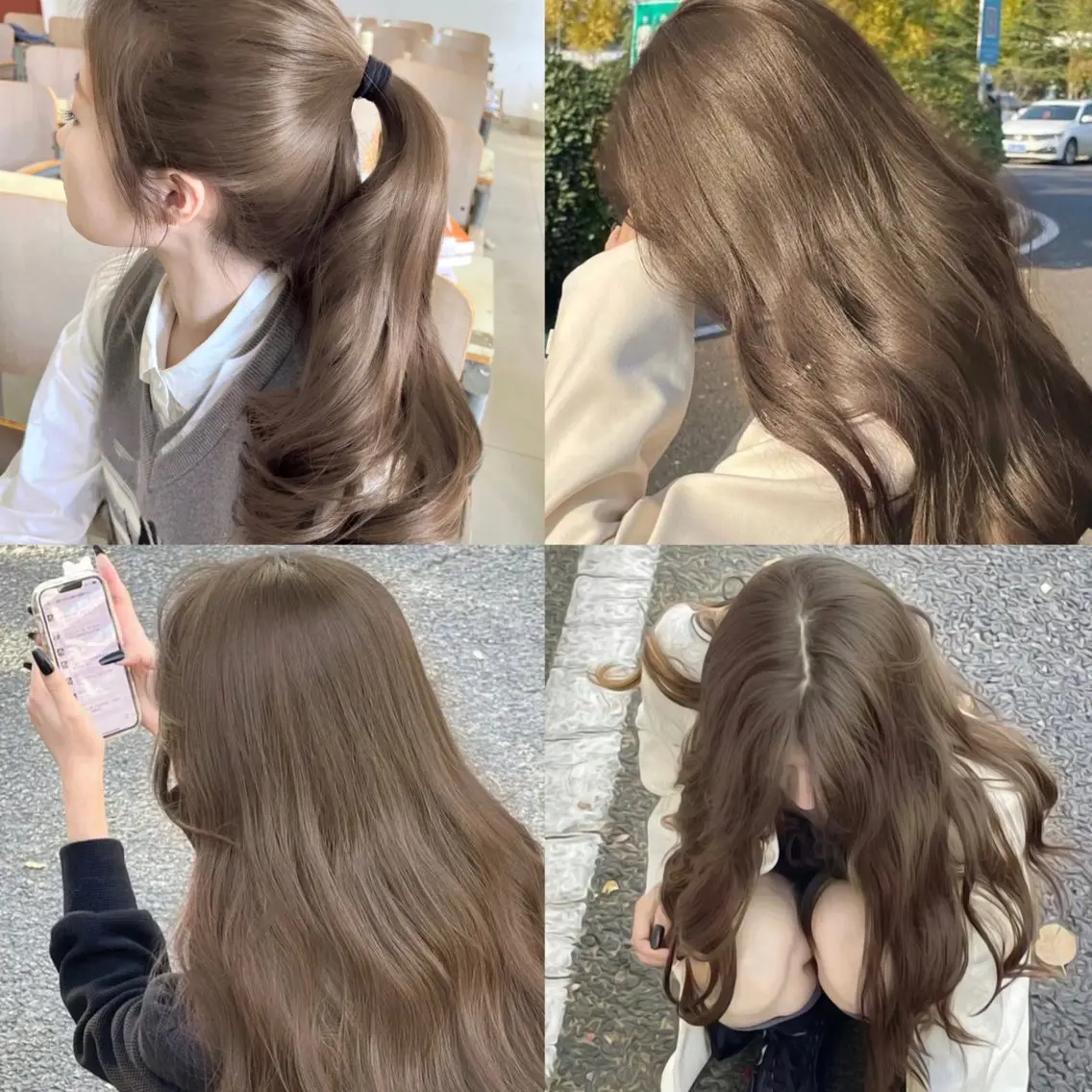 ⭐️ブルベ感UP⭐️🌰マロンカラー🌰ミルクティー/オリーブなど赤みを抑えたカラーが好きな方🍀の写真