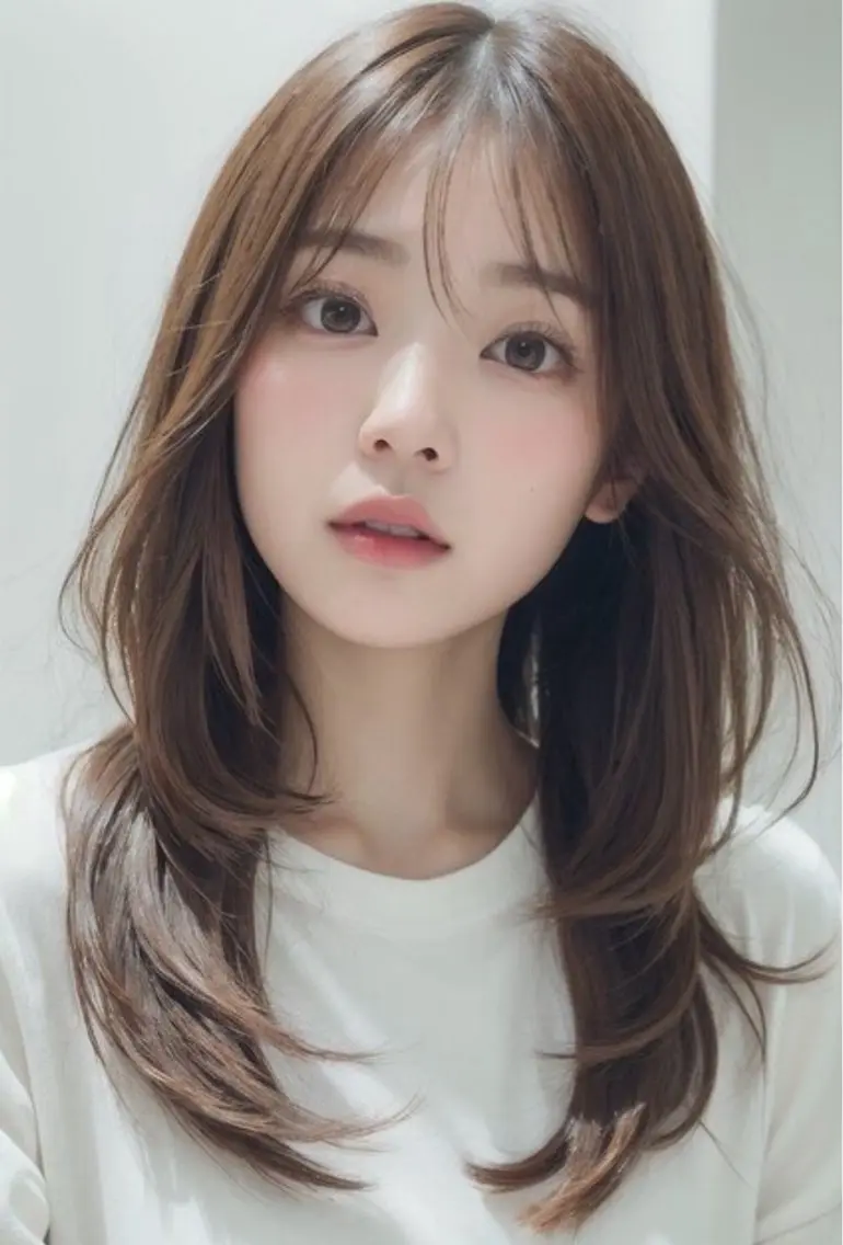 ロング カラー ブリーチ ダブルカラー インナーカラー ブリーチなしカラー 顔周りカット 💗髪質改善💗艶髪 韓国ヘア💗こころのヘアスタイル