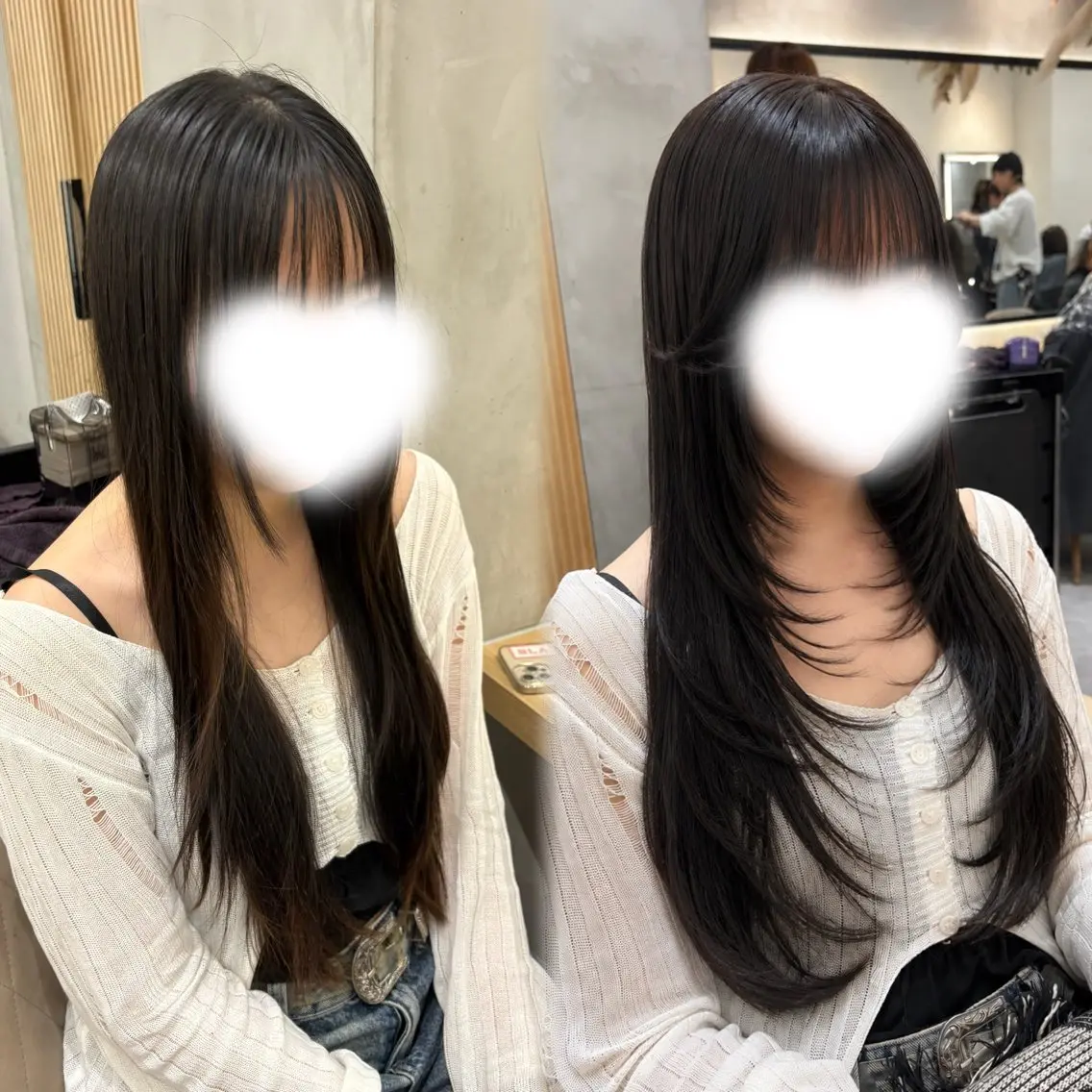 ロング ロングレイヤー レイヤーカット ロング 似合わせカット カット ヘアカラー ブリーチなしWカラー /レイヤー/設樂彩乃のヘアスタイル