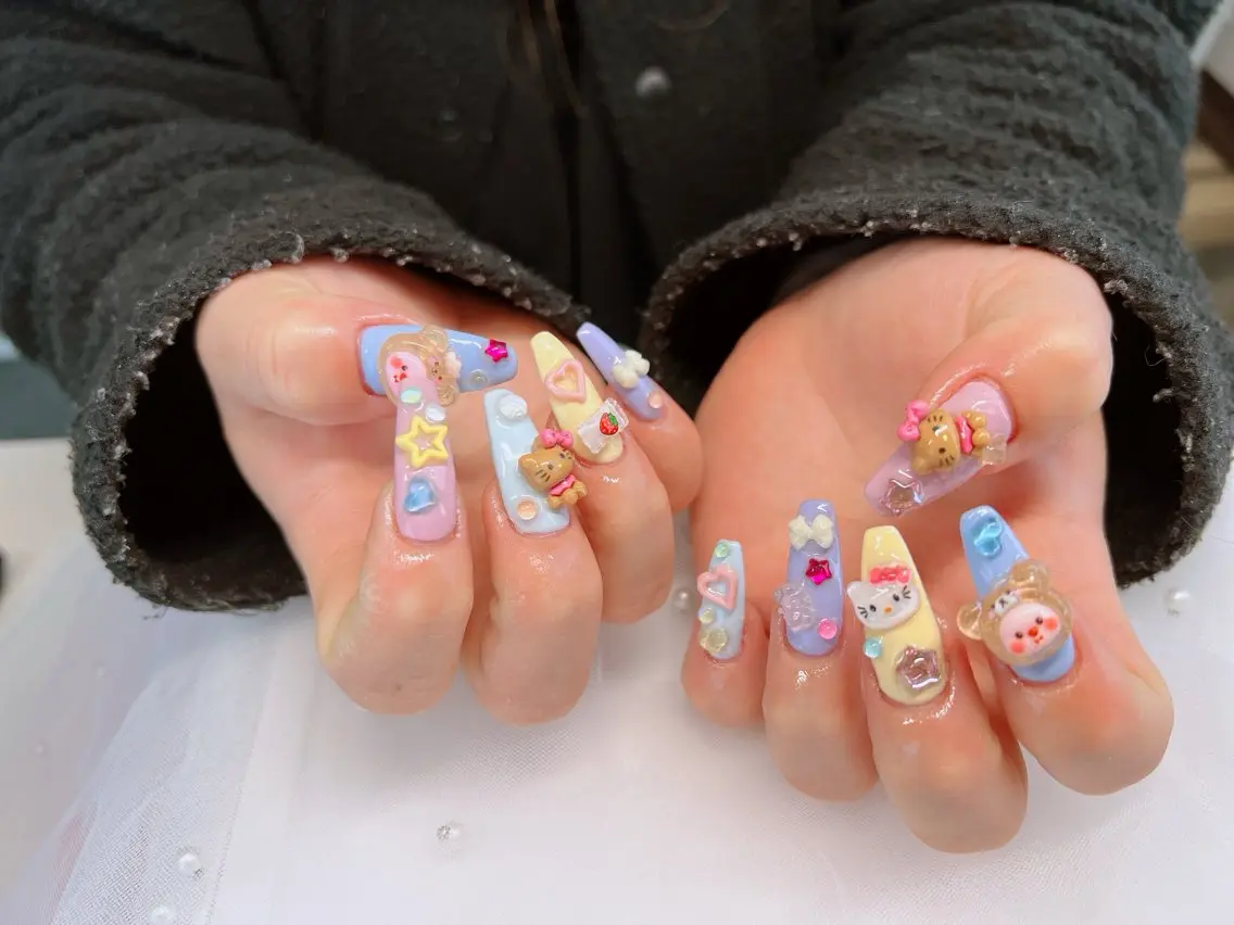 ロング 韓国風ヘア ロング Lee _nailのネイルデザイン