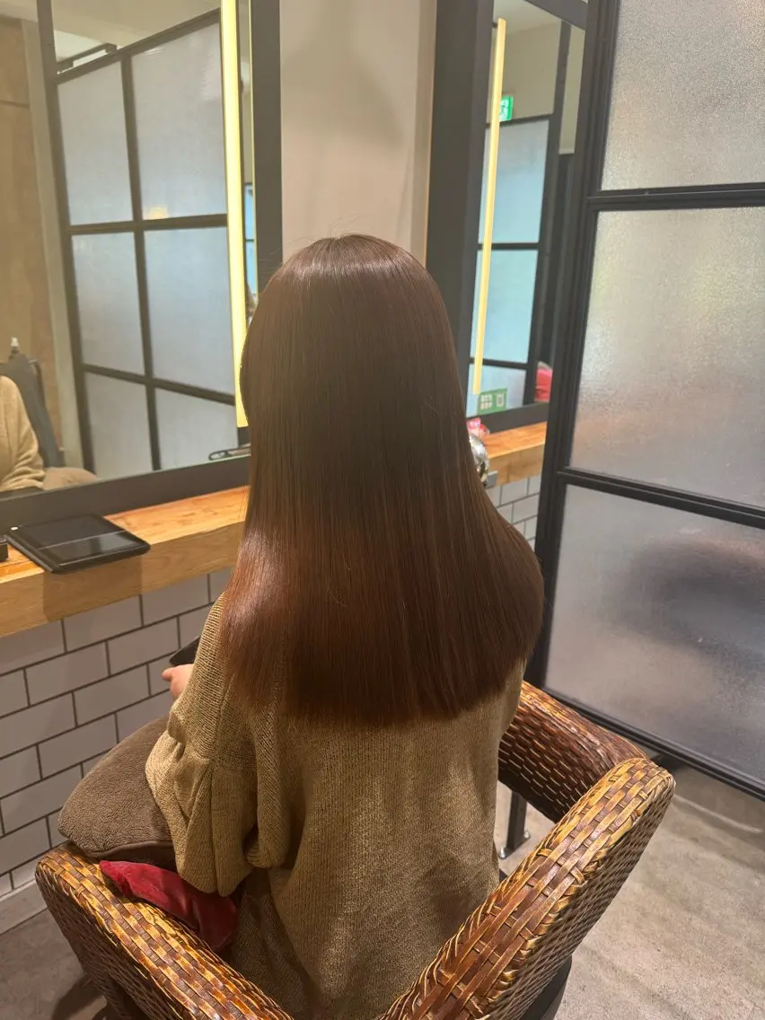 ワンカラー🌈＋超音波アイロン付き5stepトリートメント✨の写真