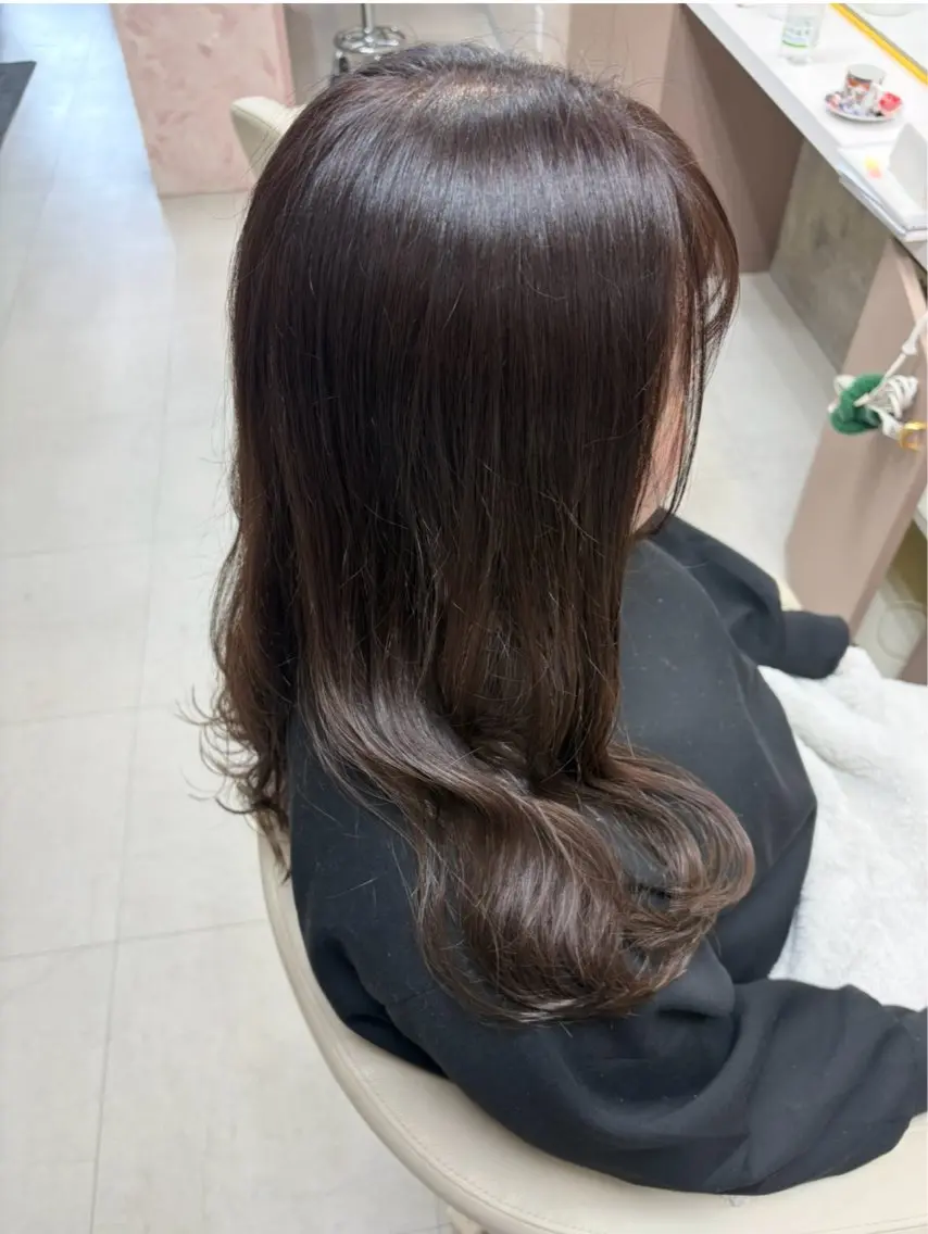 ロング カラー カット ヘアカラー トリートメント 坂本 沙也加のヘアスタイル