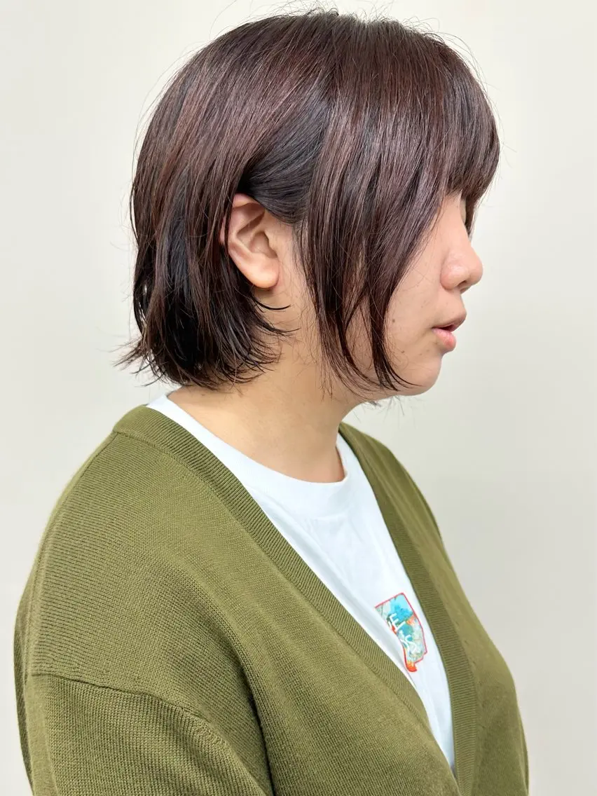 ミディアム ボブ/ゆるふわ ボブパーマ/とういのヘアスタイル