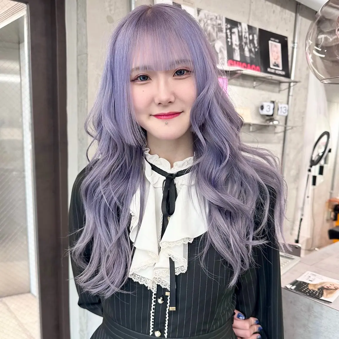 ロング カラー ヘアアレンジ ヘアカラー トリートメント TAKUMAブリーチ /デザインカラーのヘアスタイル