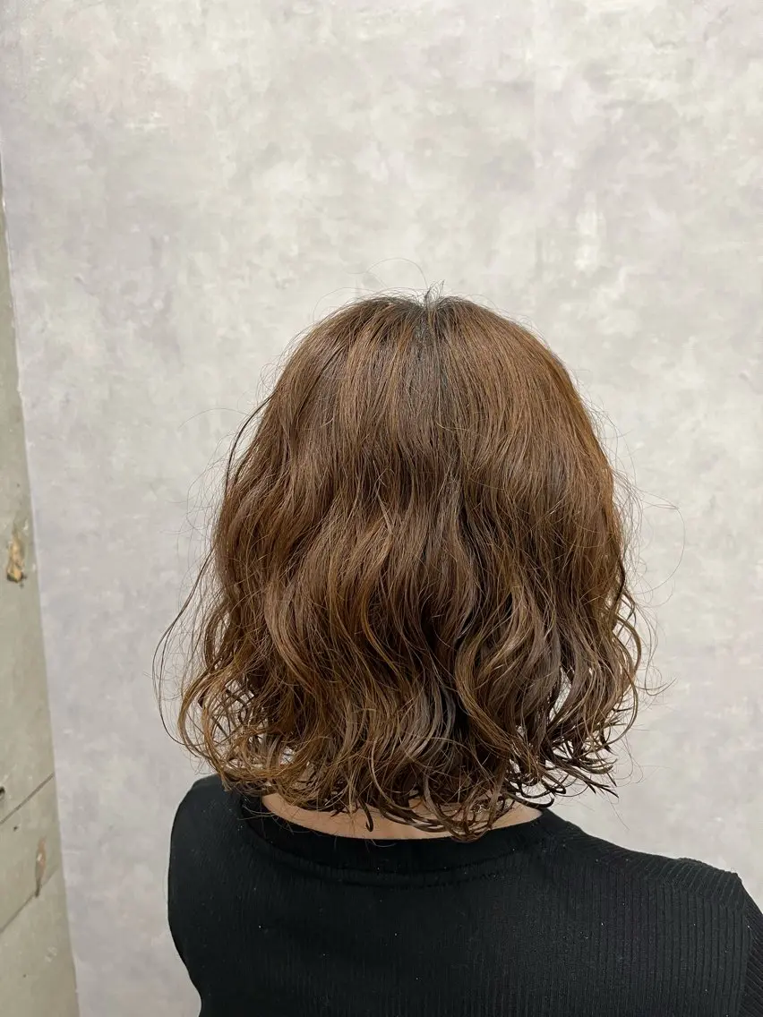 ショート パーマ ボブ カット パーマ トリートメント NUMBER 天王寺 🌼yuriのヘアスタイル