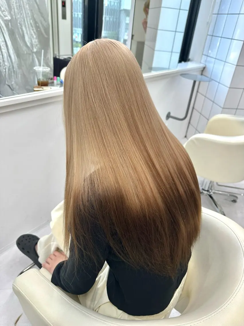 ロング カラー 🐬三ノ宮/透明感 カラー/ハヤト🐬のヘアスタイル