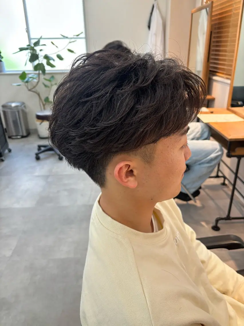 パーマ メンズ フェザーパーマ メンズパーマ カット パーマ 保立メンズパーマ /メンズカット船橋駅のヘアスタイル
