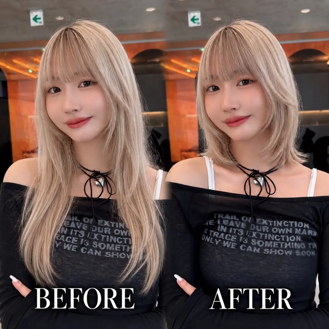 ミディアム カラー ヘアカラー トリートメント 🩷小川大輔🩷 店長/ボブ/インナーのヘアスタイル