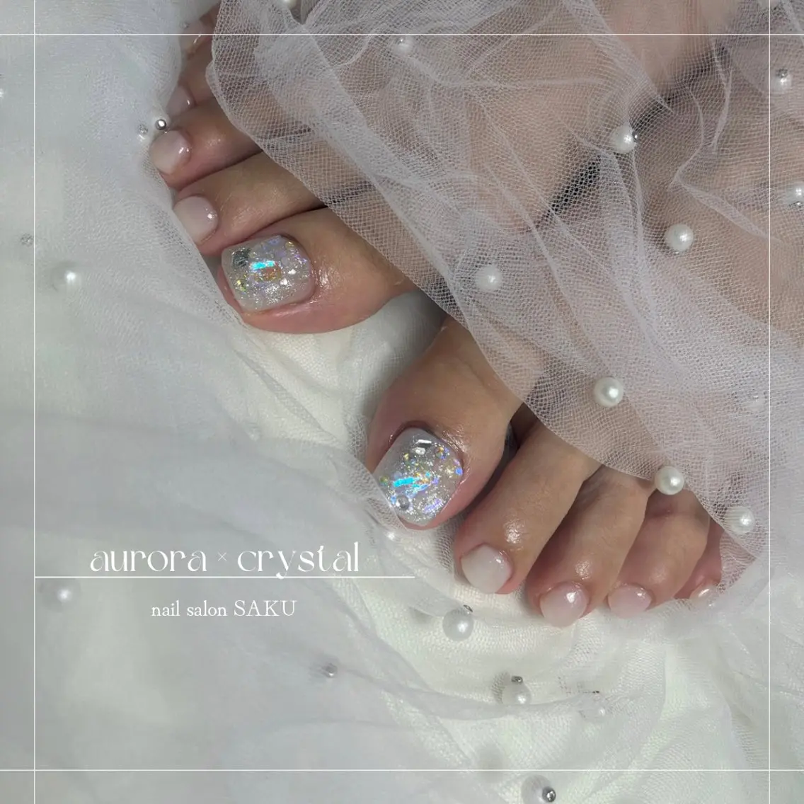 ネイル ニュアンスネイル シンプルネイル SAKU nail 作島茜のネイルデザイン
