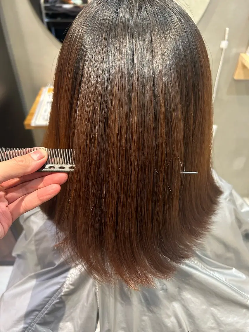 ミディアム 縮毛矯正 縮毛矯正 トリートメント ✨髪質改善✨ 壱成✂️のヘアスタイル