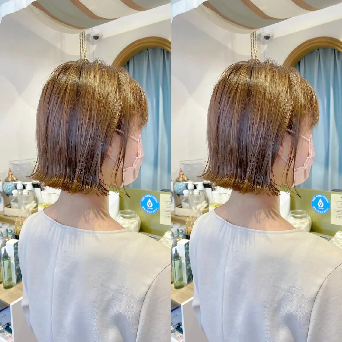 ショート カラー カット ヘアカラー トリートメント レイヤーカット /透明感カラー西田のヘアスタイル