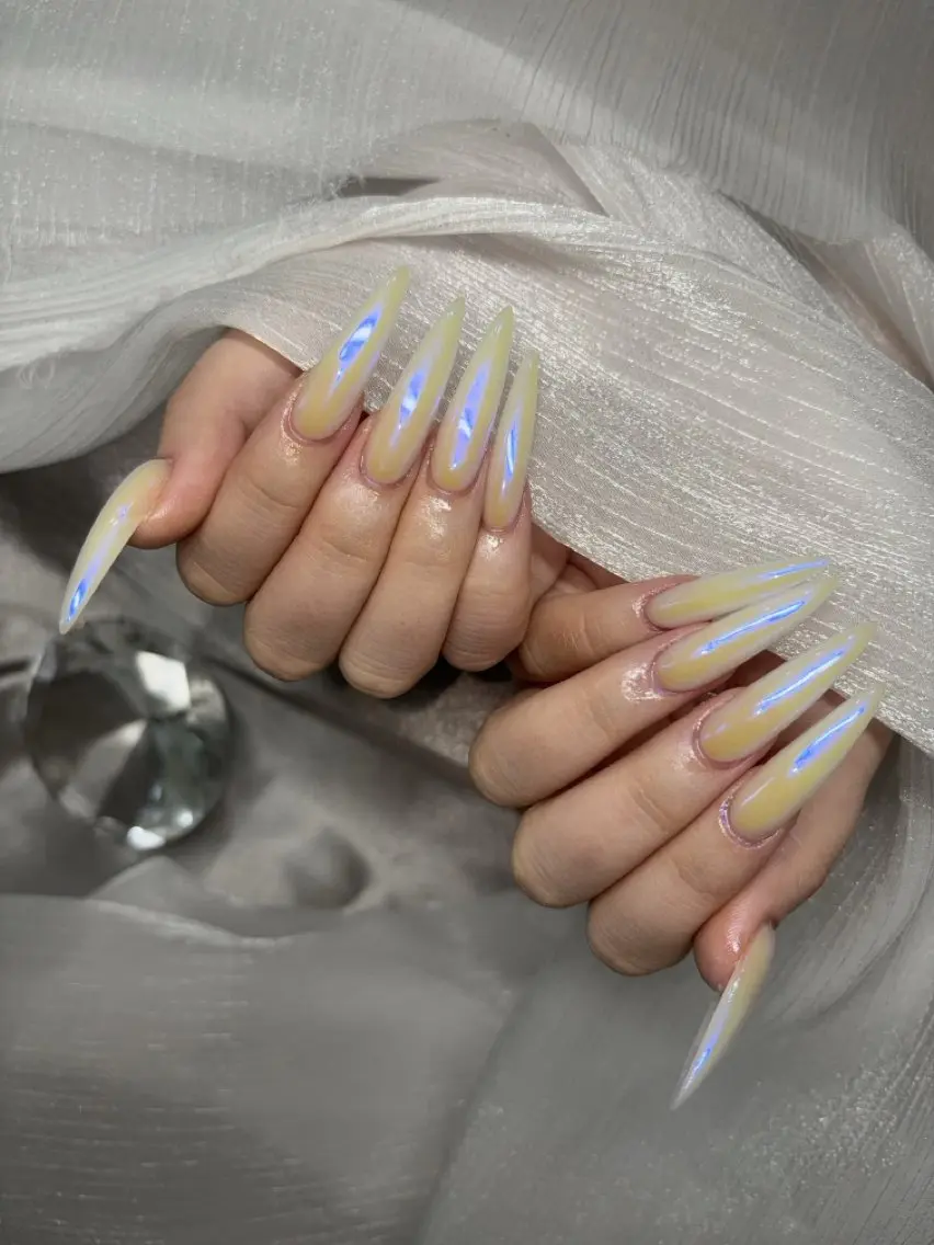 ネイル ミラーネイル ハンドネイル Mermaid Nail♡Akariのネイルデザイン