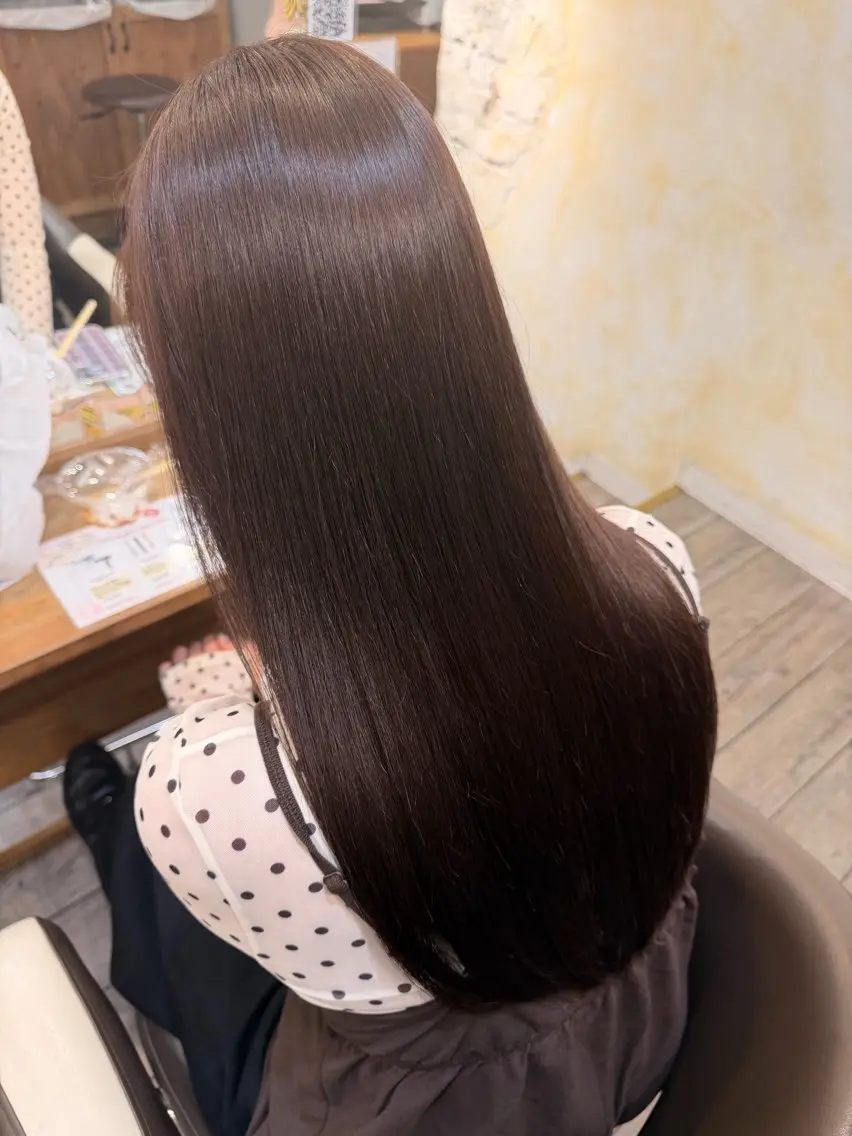 ロング カラー ブラウンカラー ショコラブラウン 髪質改善 トリートメント ヘアカラー トリートメント なな 吉祥寺 ✮美容師✮のヘアスタイル