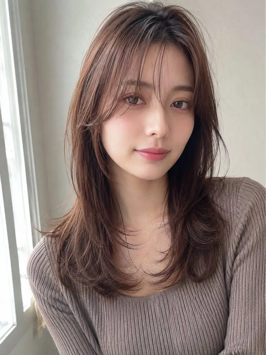 ロング カラー カット ヘアカラー トリートメント ヘッドスパ "オトナ髪”/ LAKA TOCCAのヘアスタイル