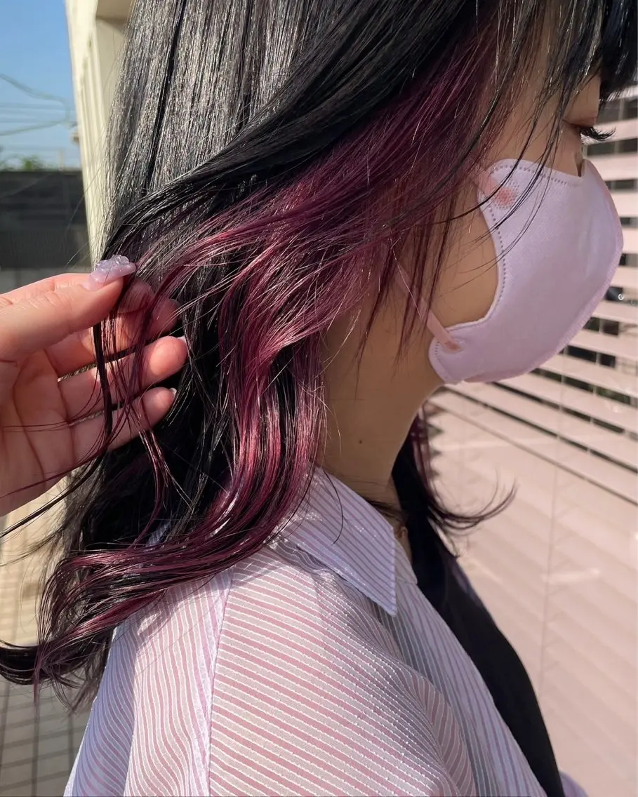 セミロング カラー 三浦 悠のヘアスタイル