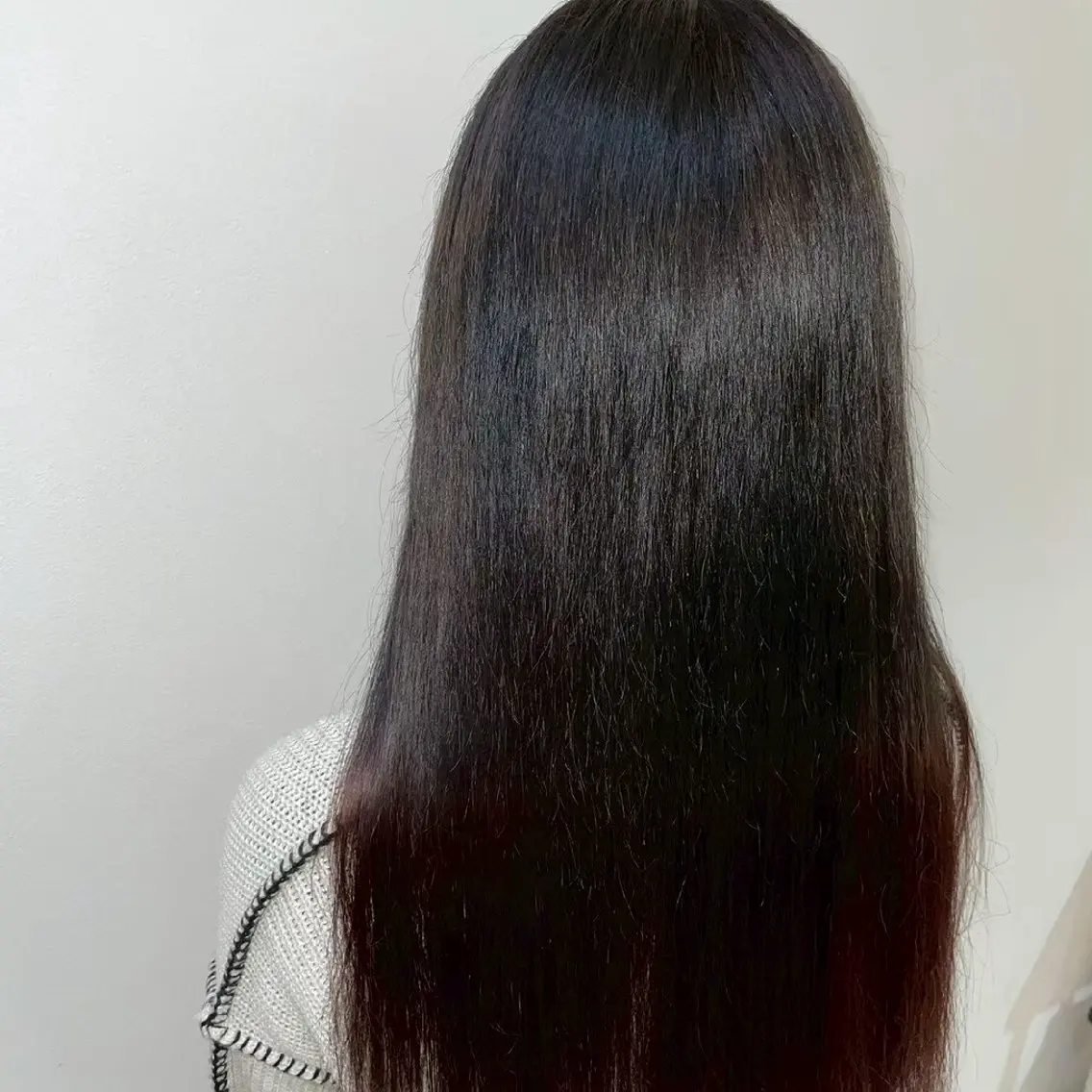 ロング 縮毛矯正/ワンカラー モデル募集🫧田村のヘアスタイル