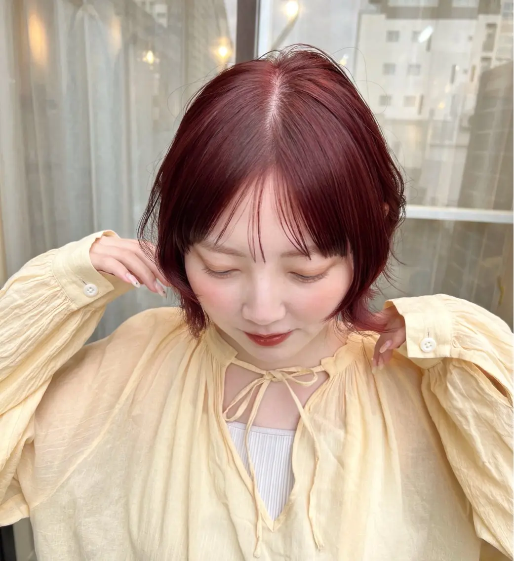 ショート カラー 暖色/柔らかベージュ 🐈ayano♡のヘアスタイル
