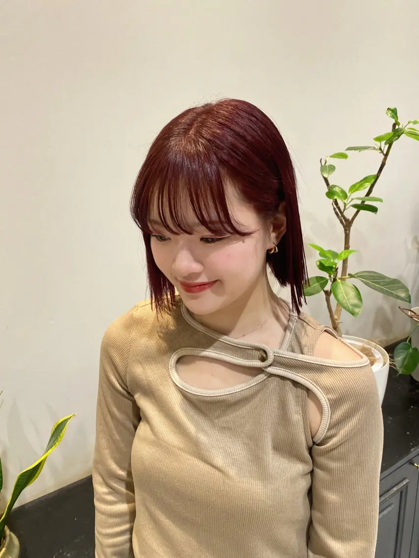 ミディアム 永田 幸枝のヘアスタイル