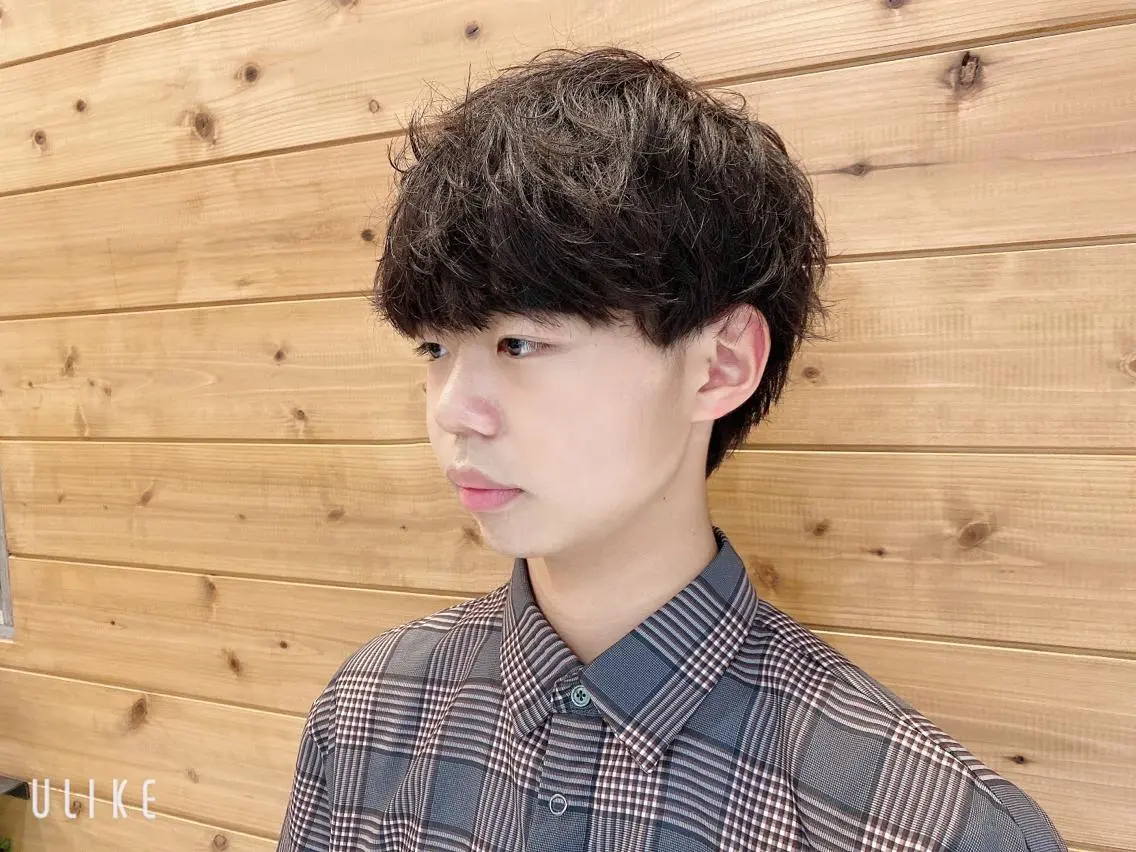 ショート パーマ メンズ カット パーマ トリートメント ill副店長 立和田純也のヘアスタイル