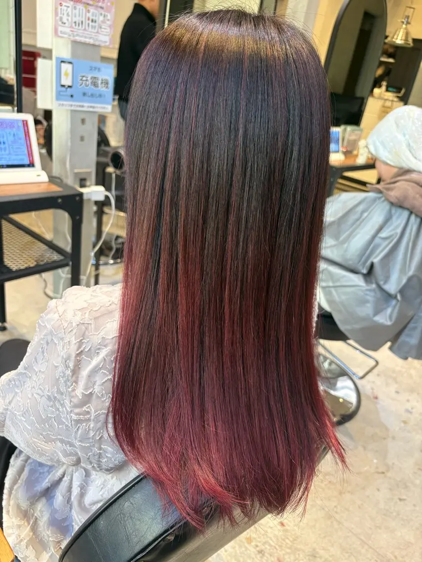 ロング ヘアカラー トリートメント La fith 店長 城谷颯人のヘアスタイル
