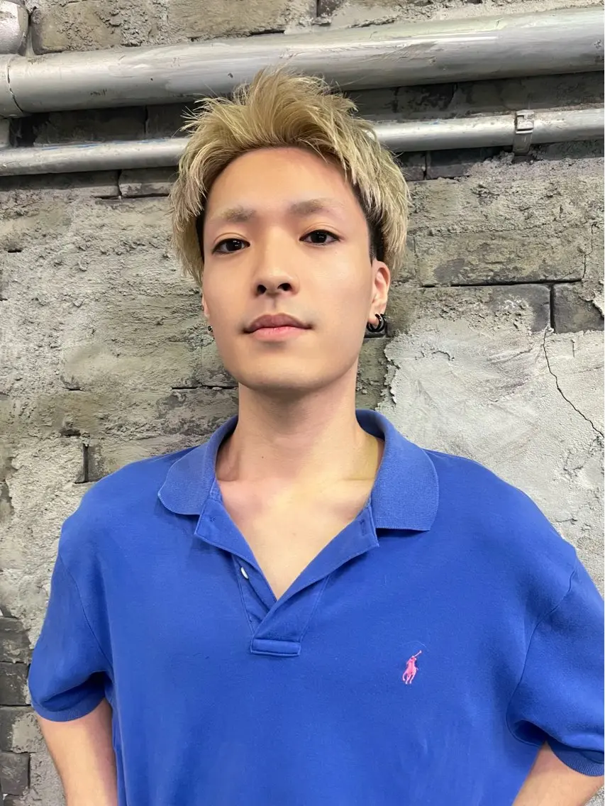 ショート カラー メンズ ARUE RYOFUのヘアスタイル