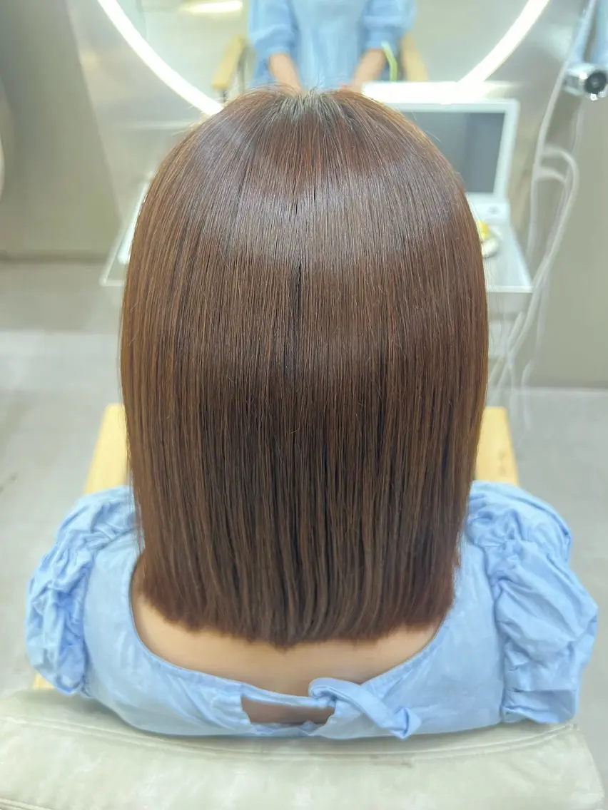 【🎀ショート・ボブ限定！天使の艶髪質改善ストレート🎀】縮毛矯正＋トリートメントの写真
