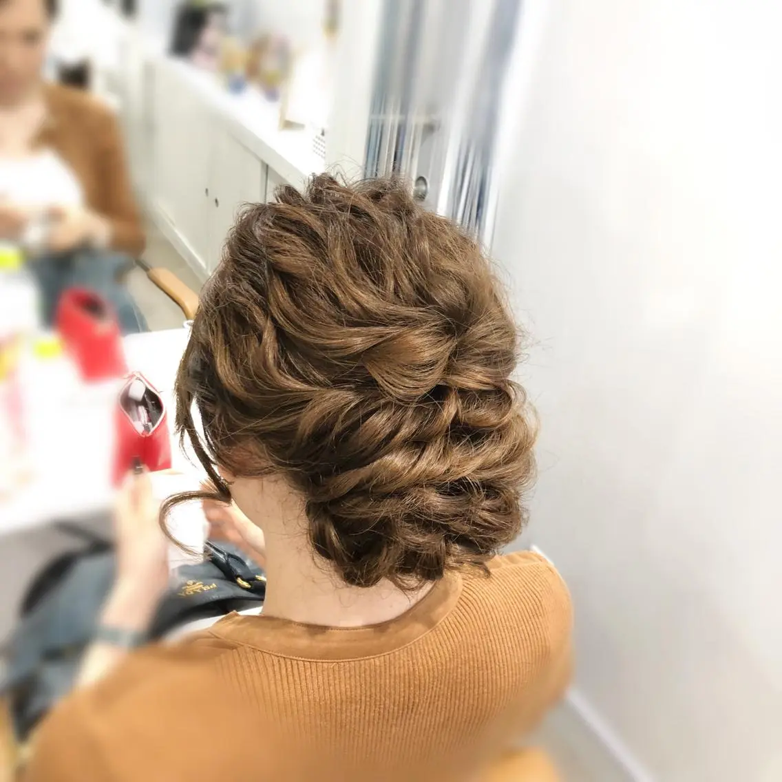 セミロング ヘアアレンジ ヘアセット専門店 佐藤のヘアスタイル