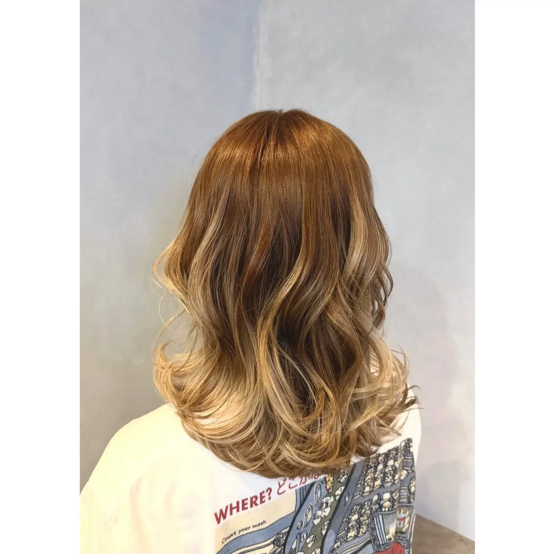 ミディアム カラー レイヤーカット カット misato |似合わせ施術🦋のヘアスタイル