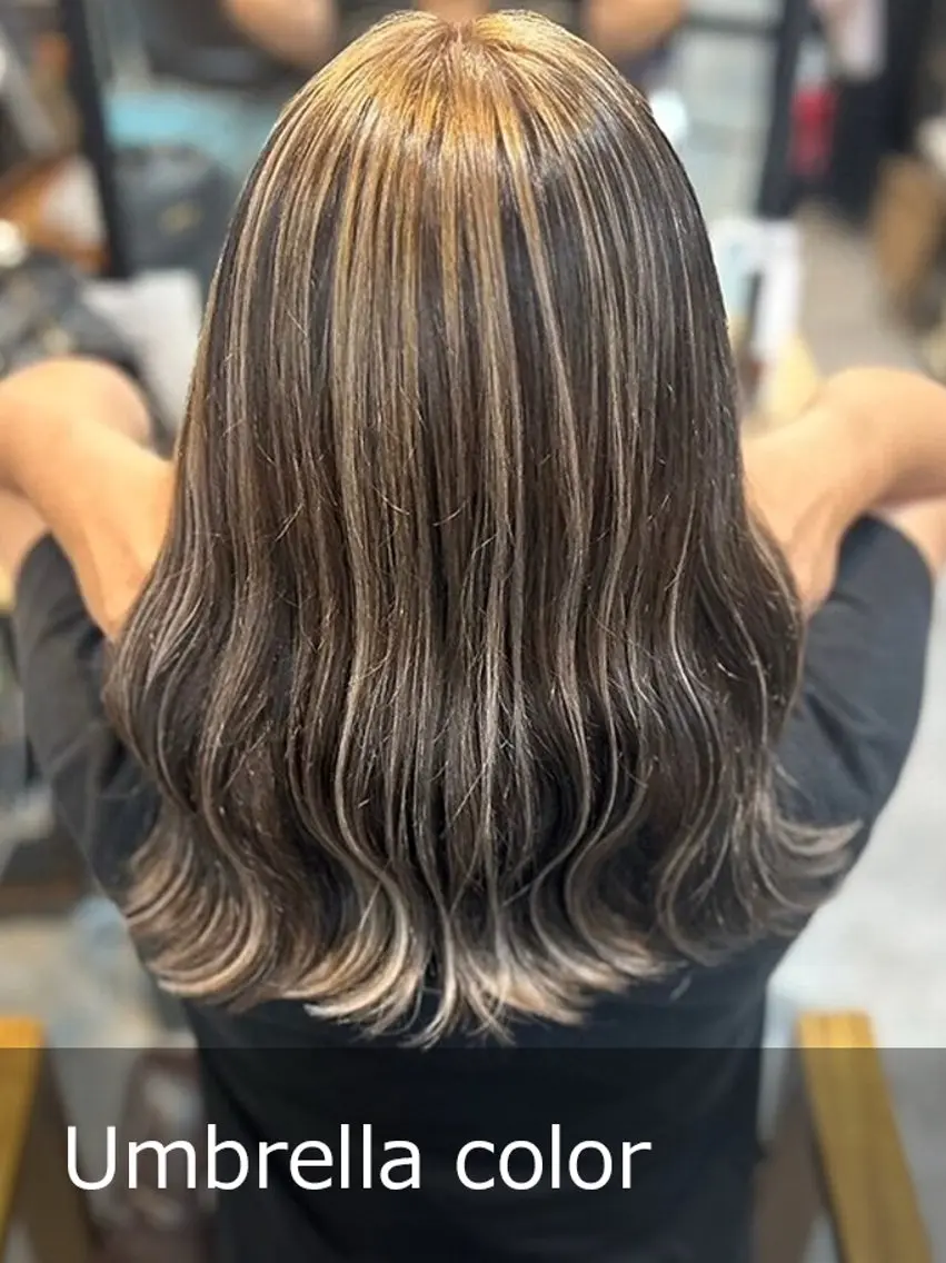 カラー 濱田 志妃のヘアスタイル