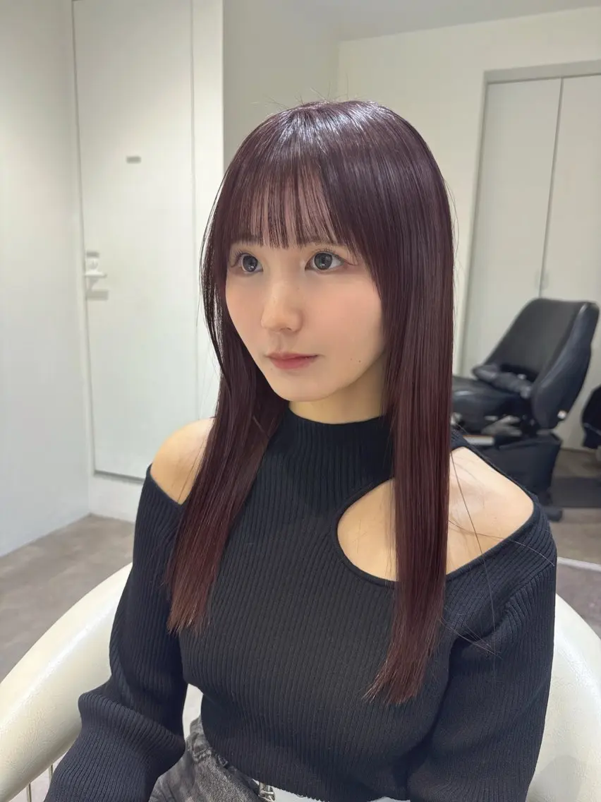 ロング カラー 透明感カラー グレージュ バイオレットカラー バイオレットグレージュ 髪質改善 カット ヘアカラー トリートメント 💎透明感カラー特化 💎TAISEIのヘアスタイル