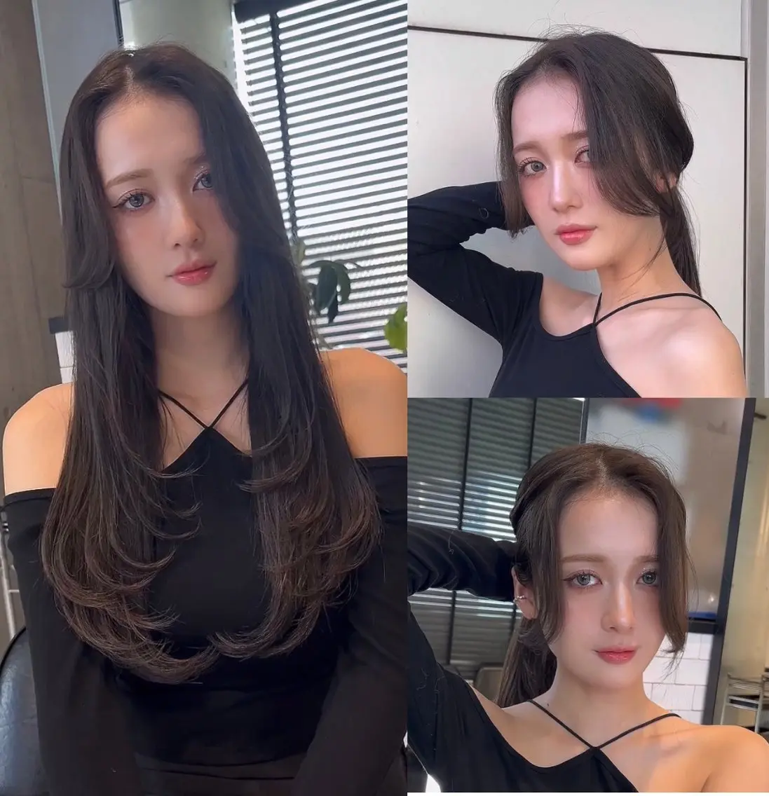 ロング カラー カット ヘアカラー トリートメント 🌫️大人韓国ヘア 🌫️naoyaのヘアスタイル